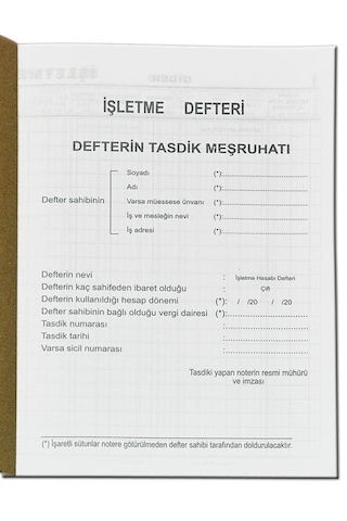 Işletme Defteri 48 Yaprak - 20X28 Cm Kromo