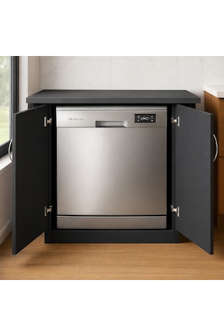 Fara Bulaşık Makinesi - Çamaşır Makinesi Alt Dolabı - 70 Cm Antrasit
