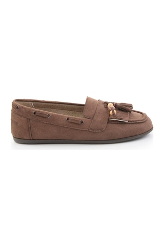 Bambi Kahve Kadın Loafer Ayakkabı K01566004972 Kahve