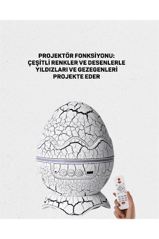 Bfs Dinazor Yumurta Gece Lambası Çok Renkli