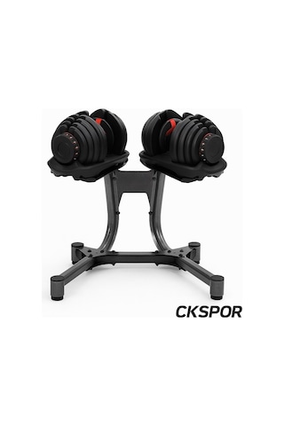 Ayarlanabilir Dambıl Ve Stand Seti 2 X 40 Kg Ayarlanabilir Mekanizmalı Dambıl + Dambıl Standı