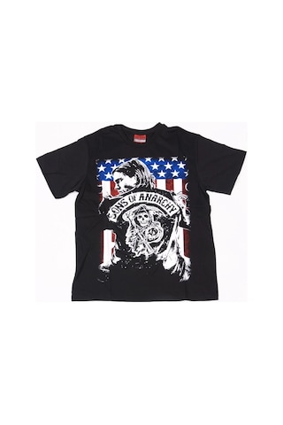 Sons Of Anarchy No:1 Tişört Siyah Çok Renkli