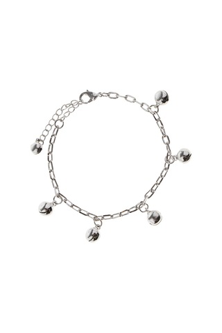 Suntek 22.5 Cm Gümüş Küçük Çan Halhal Bilezik Kadın Gümüş