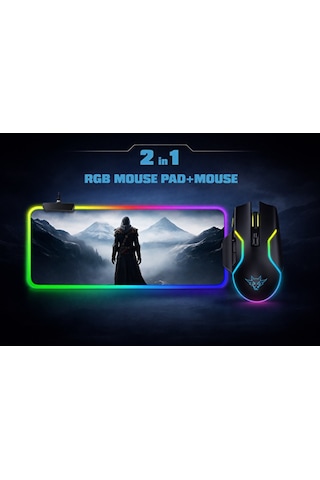 Preo GMP-06 RGB Lazer Mouse + Mouse Pet