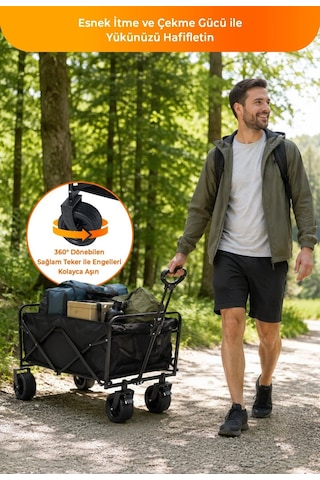 Kuzeylife Rover Wagon Masalı Portatif Taşıma Arabası