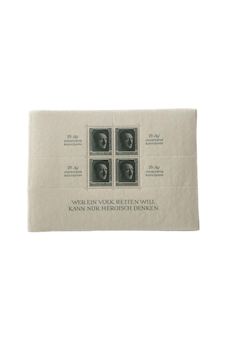 Adolf Hitler 48 Doğum Günü Damgasız Pul Bloğu 017