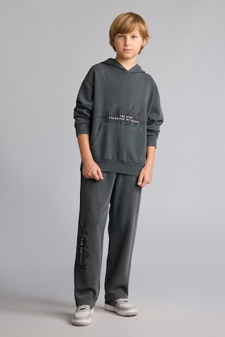 Defacto Oversıze Kapüşonlu Kanguru Cepli Gri Sweatshirt Erkek Çocuk I0679a826augr265 Gri-gr265
