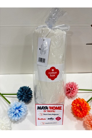 Cotton Box Krem Battal Çift Kişilik Lastikli Çarşaf Seti 180x200 Çok Renkli