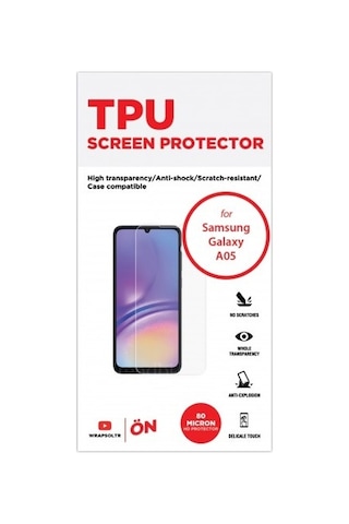 Samsung Galaxy Uyumlu A05 Ekran Koruyucu Tpu Film