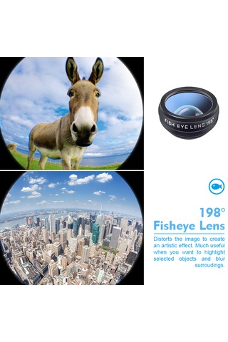 Apexel 10'u 1 Arada Telefon Lens Kiti Tanımlandığı Gibi