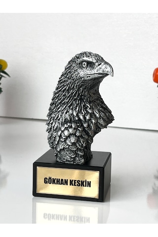 Dekoratif Kartal Heykeli Kartal Başı Biblo Ofis Ve Ev İçin