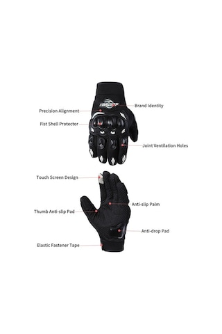 Pazly Bsddp Motosiklet Eldivenleri - Nefes Alabilir, Darbeye Dayanıklı Eldivenler