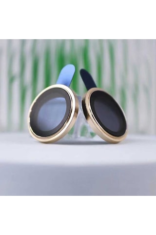Go Des Apple Uyumlu iPhone 14 Plus Go Des Eagle Kamera Lens Koruyucu ZORE-273692 Gold