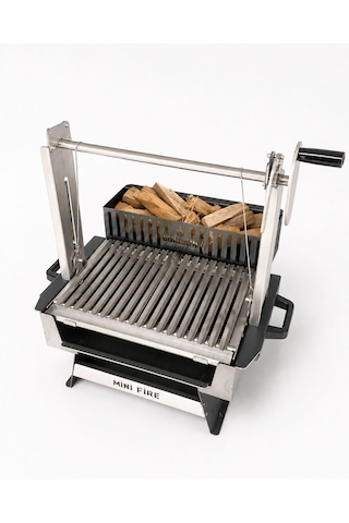 Gordion Fire Mini Fire Asado Usulü Ayarlanabilir Izgara Paslanmaz