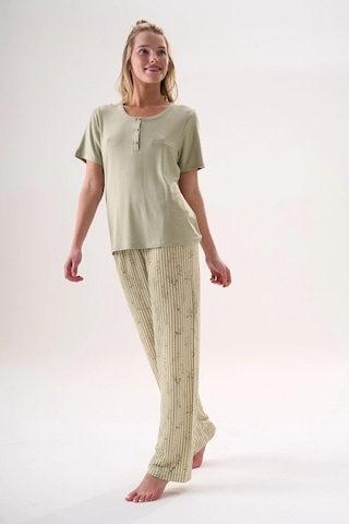 Etoile 26502 Yarım Kol Pijama Takım Yeşil