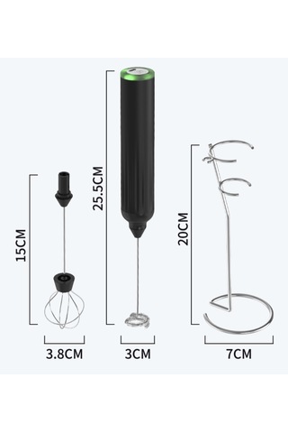 Yystore Pratik Mutfak Elektrikli Usb Taşınabilir Köpürtücü Beyaz