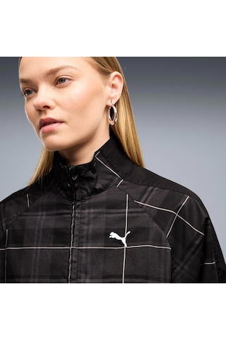Puma T7 Tartan Kadın Siyah Ceket 636628-01