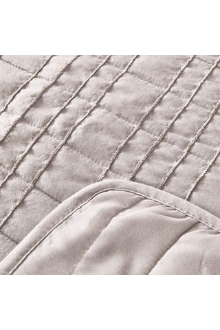 Evidea Soft Elit Çift Kişilik Yatak Örtüsü Seti - Gri - 200x230 Cm Gri