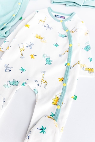 Babymod Zürafa Figürlü Uzun Kollu İkili Bebek Tulum 001