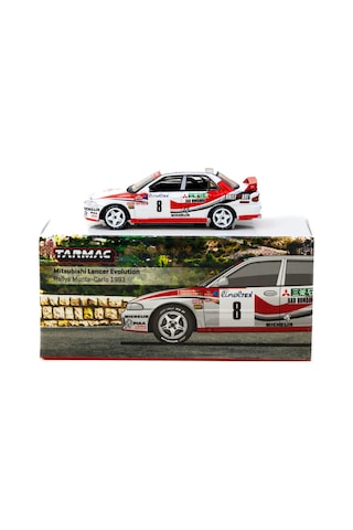 Tarmac Works 1/64 Mitsubishi Lancer Evolution Rallye Monte-carlo 1993 8 - Global64 Çok Renkli