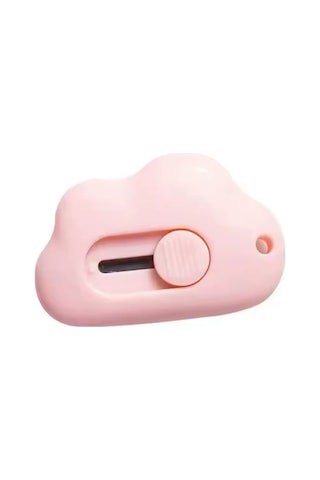 Pembe Bulut Model Mini Bıçak Açma Çakısı Taşınabilir Kağıt Kesme Ofis Malzemesi Maket Bıçağı