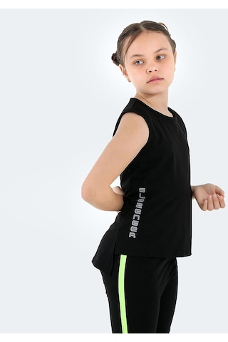 Slazenger Dylan In Kız Çocuk Tişört Siyah