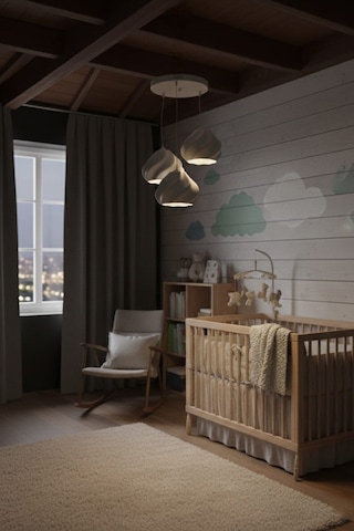 Beyaz Minimal Dalga Tasarım 3 Lü Sarkıt Avize, Modern Ev Aydınlatma