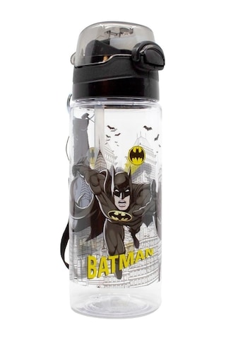 Wiggle 500ml Batman Pipetli Askılı Kilitlenebilir Su Matarası Siyah2