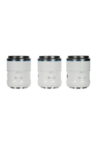 Sirui Sniper 23mm, 33mm & 56mm F1.2 Lens Kiti X Mount, Beyaz