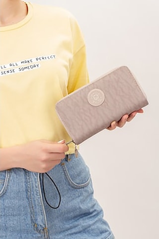 Bizoon 6001 Su Geçirmez Krınkıl Kumaş Kadın Portföy Cüzdan