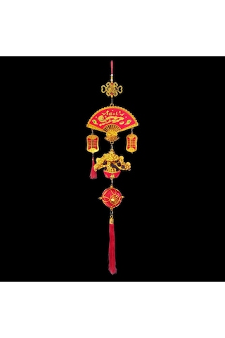 Feng Shui Yelpaze Hayat Ağacı Şans Ve Bereket Askılık 80 Cm