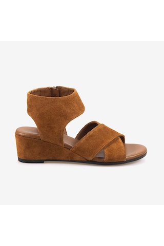 Kemal Tanca Kadın Sandalet 6510-2 Tan Suede