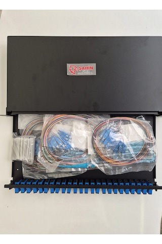 24 Port Fiber Optik Upc Patch Panel Set