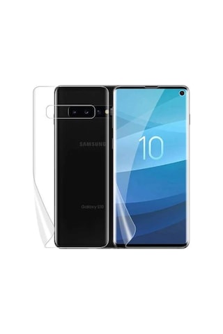 Exquıs Samsung Galaxy S10 Plus Uyumlu Ön Ve Arka Koruma 360 Full Kaplama - Şeffaf