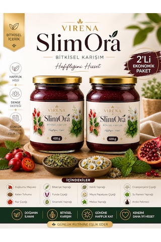 Virena Slimora Bitkisel Destek Macunu 420 Gr 2li Paket