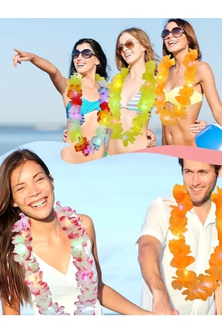 Lıcorıce Parti Kıyafeti Işık Çelenk Yaka Dekorasyon 5 Parça Seti