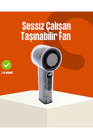 Northcity Yüksek Hızlı Şarjlı Mini Fan - 7 Oz Taşınabilir Soğutucu - 100 Hız Ayarı