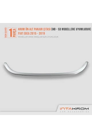 intakrom Fiat Egea Krom Ön Alt Panjur Çıtası Hb - Sd 2015 - 2020 Hb - Sd