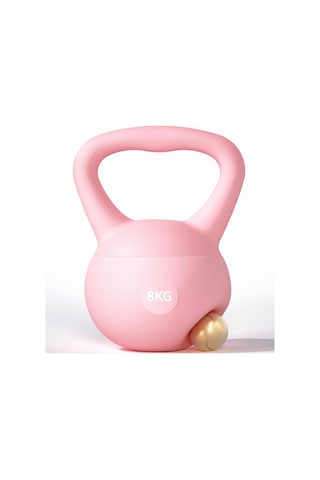 Valkyrie 8kg Soft Kettlebell Yumuşak Tabanlı Metal Kumlu Ses Yapmaz Darbeye Dayanıklı Çift El Ağırlık