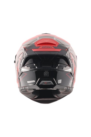 Axor Brutale Surges Full Face Kapalı Kask Parlak Kırmızı - Siyah