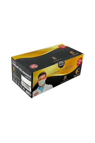 Digi Mask 3 Katlı Telli Cerrahi Maske Lastikli 150 Adet