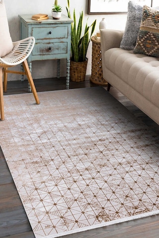 Parlak Saten Dokulu Poem Bambu Tuşe Modern Trend Halı Pm06 Bej Bakır Parlak Saten Dokulu Poem Bambu Tuşe Modern Trend Halı Pm06 Bej Bakır