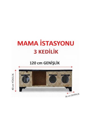 3 Kedilik Osb Kedi Yuvası & Mama İstasyonu Sokak Kedisi Barınağı Bahçe Ve Dış Mekan Uyumlu