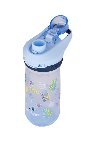 Contigo Jessie Tritan Bas İç Kapaklı Çocuk Suluğu 420ml - Turkuaz Turkuaz