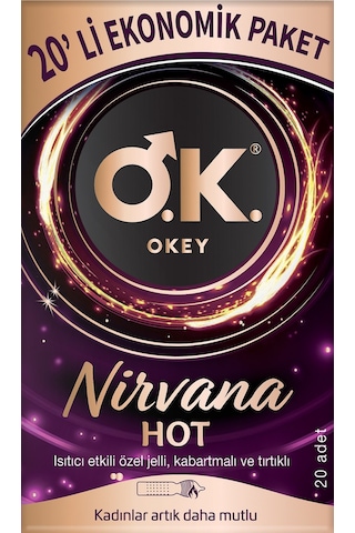 Okey Nirvana Hot Prezervatif 20'li