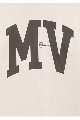 Mavi Mv Logo Bej Erkek Çocuk T-shirt M6610213-70144 Bej