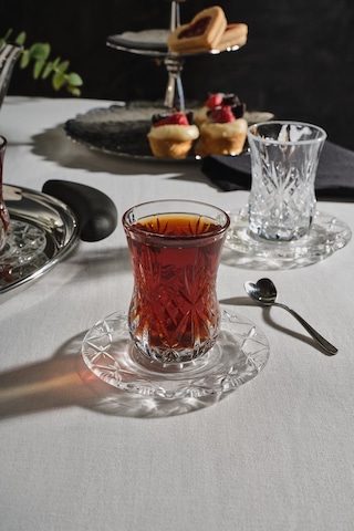 Rcr Melodia 12'li Çay Bardağı Takımı 140 Ml Şeffaf