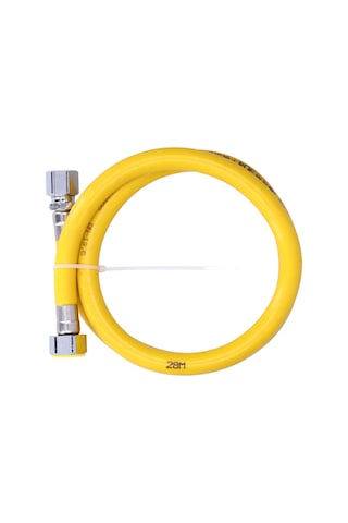 Hangfox 1m 304 Paslanmaz Çelik Gaz/şişe Gaz Borusu, Esnek Dalgalı Halka, Tek Parça Hidrolik Bağlantı, Ev Dekoru İçin, İç Dişli+takma Uç