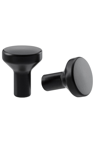 Ikea Bagganäs Topuz 21 Mm, 2 Adet Siyah