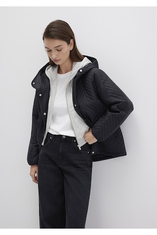 Mavi - Kapüşonlu Kapitone Siyah Ceket 1110460-900 Siyah